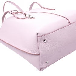 Pre Owned Tod's Pink Leather Small Joy Shopper Tote