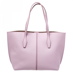 Pre Owned Tod's Pink Leather Small Joy Shopper Tote