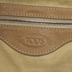 مملوكة مسبقًا Tod’s Beige Leather Hobo