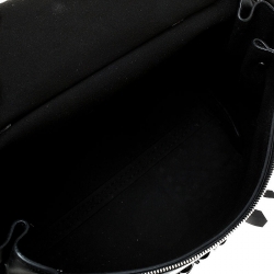 Pre Owned Tod's Black Fringed Leather Medium Wave Tote