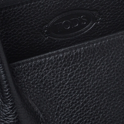 Pre Owned Tod's Black Leather Front Pocket Tote