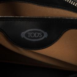 Pre Owned Tod's Black Leather Convertible Tote