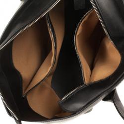 Pre Owned Tod's Black Leather Convertible Tote