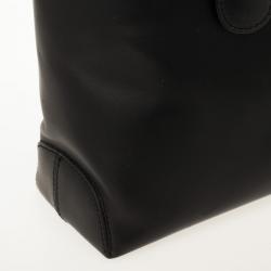 Pre Owned Tod's Black Leather Convertible Tote