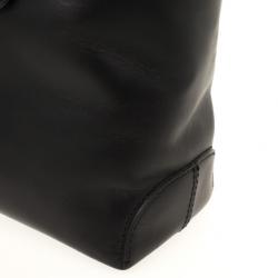 Pre Owned Tod's Black Leather Convertible Tote