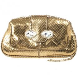 Tod's Bronze Venghe Catena Pouchette Bag