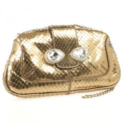 Tod's Bronze Venghe Catena Pouchette Bag