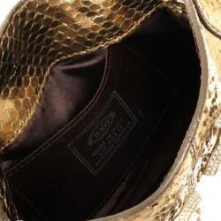 Tod's Bronze Venghe Catena Pouchette Bag