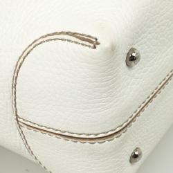 Pre Owned Tod's White Leather Small Tote