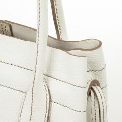 Pre Owned Tod's White Leather Small Tote