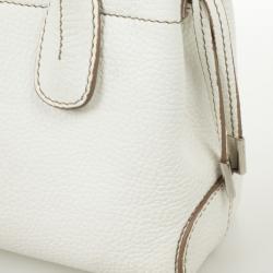Pre Owned Tod's White Leather Small Tote