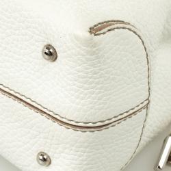 Pre Owned Tod's White Leather Small Tote