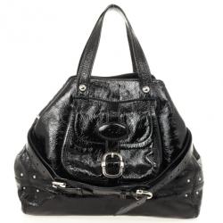 Pre Owned Tod's Black Patent Leather Bag
