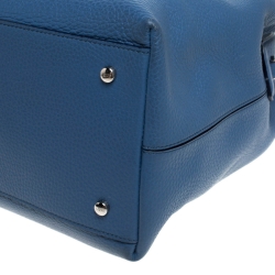 Tod's Blue Leather Small Joy Top Handle Bag