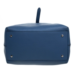 Tod's Blue Leather Small Joy Top Handle Bag