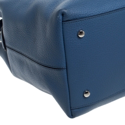 Tod's Blue Leather Small Joy Top Handle Bag
