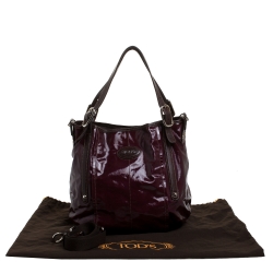 Pre Owned حقيبة يد تودز G-لاين ايزي ساكا كانفاس مقوى لامع و جلد مستردة