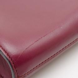 Tod's Raspberry Two-Tone Envelope Oversized Clutch