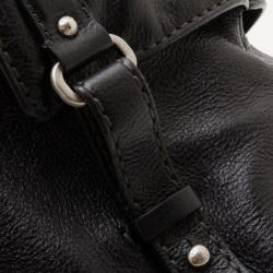 Pre Owned Tods Black Leather Large tote