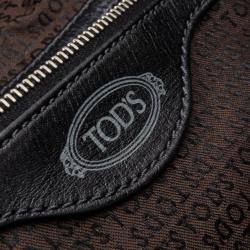 Pre Owned Tods Black Leather Large tote