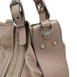 Pre Owned حقيبة يد تودز جي لاين إيزي ساكا جلد بيج