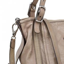 Pre Owned حقيبة يد تودز جي لاين إيزي ساكا جلد بيج