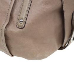 Pre Owned حقيبة يد تودز جي لاين إيزي ساكا جلد بيج