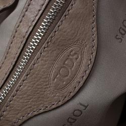 Pre Owned حقيبة يد تودز جي لاين إ يزي ساكا جلد بيج