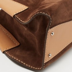 Tod's Brown Suede and Leather Satchel