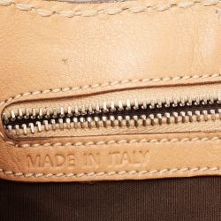 Tod's Brown Suede and Leather Satchel