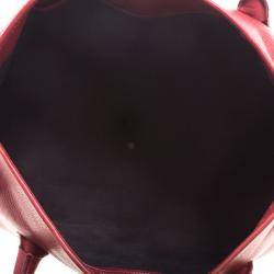 Pre Owned Tod's Red Leather Buckle Satchel