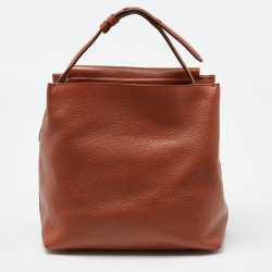Tod's Tan Leather Top Handle Bag