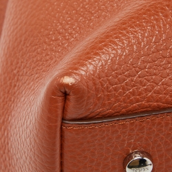 Tod's Tan Leather Top Handle Bag