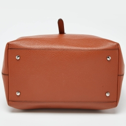 Tod's Tan Leather Top Handle Bag