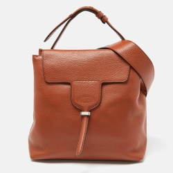 Tod's Tan Leather Top Handle Bag
