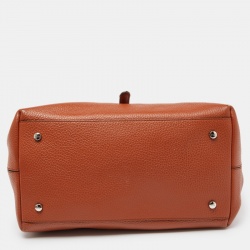 Tod's Brown Leather Joy Top Handle Bag