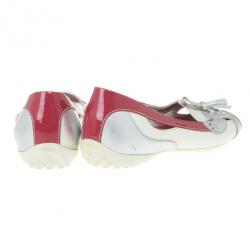 مملوكة مسبقًا Tod's Two Tone Lace Up Ballet Flats Size 37.5