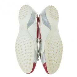 مملوكة مسبقًا Tod's Two Tone Lace Up Ballet Flats Size 37.5