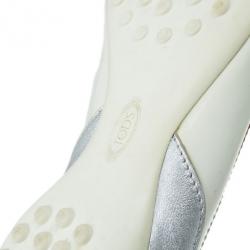 مملوكة مسبقًا Tod's Two Tone Lace Up Ballet Flats Size 37.5