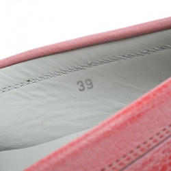 Pre Owned Tod's Fluorescent Pink Shaded Leather Penny Loafers Size 39