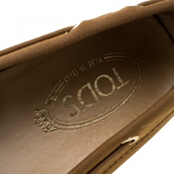 Pre Owned حذاء لوفرز تودز جلد ثعبان وردي مزخرف ترتر إصدار محدود مقاس 39