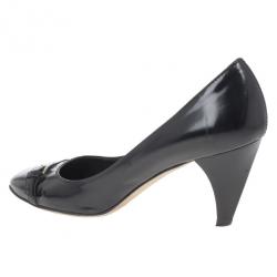 مملوكة مسبقًا Tods Black Leather Buckle Pumps Size 40