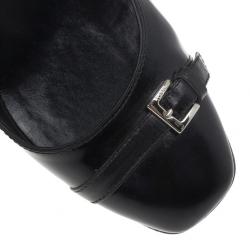 مملوكة مسبقًا Tods Black Leather Buckle Pumps Size 40