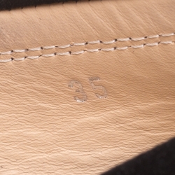 Pre Owned Tod's Black Suede Penny Loafers Size 35