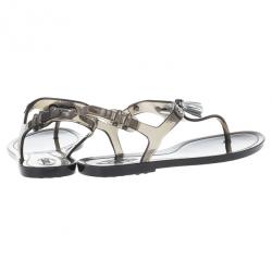 Pre Owned Tod's Tassel Detail Jelly Sandals Size 37