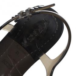 Pre Owned Tod's Tassel Detail Jelly Sandals Size 37