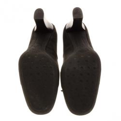 Pre Owned Tod’s Dark Grey Suede Fringe Jodie Pumps Size 37.5