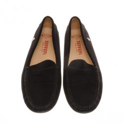 مملوكة مسبقًا Tod's for Ferrari Black Suede Loafers Size 40
