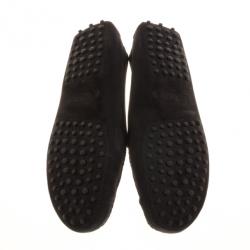 مملوكة مسبقًا Tod's for Ferrari Black Suede Loafers Size 40
