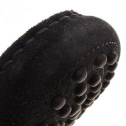 مملوكة مسبقًا Tod's for Ferrari Black Suede Loafers Size 40